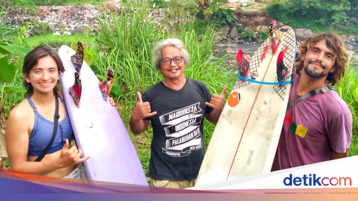 Cerita Ade Rabig Meracik Sirip Papan Selancar Kelas Dunia