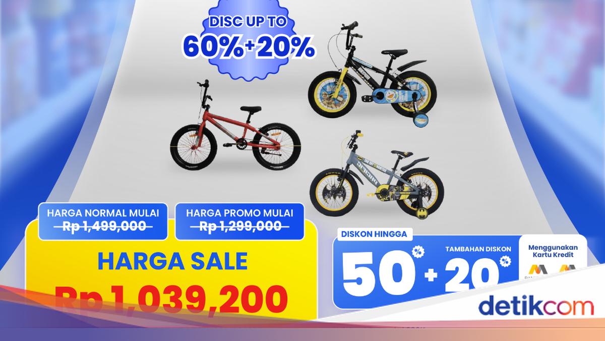 Sepeda Mulai Rp 1 Jutaan Cuma di Transmart Full Day Sale