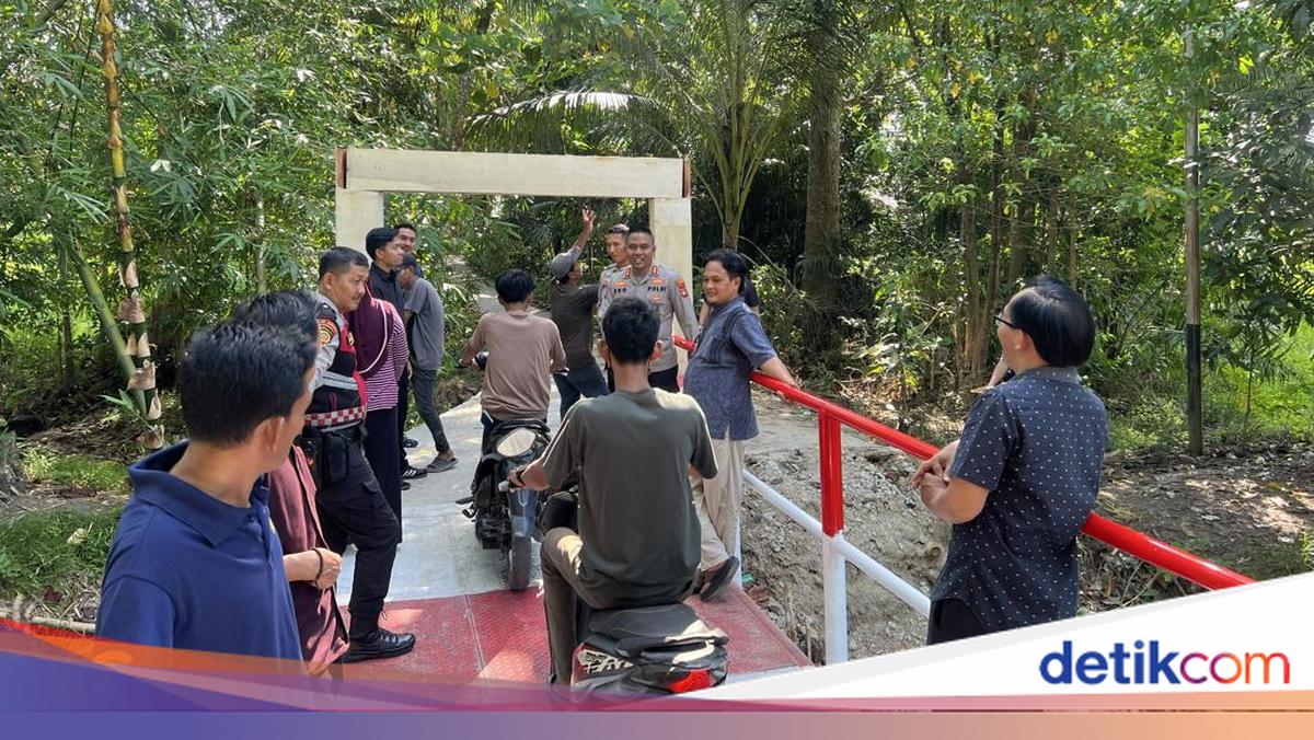 Kapolres OKI Resmikan Jembatan Merah Putih Penghubung Akses Vital Warga Sumsel