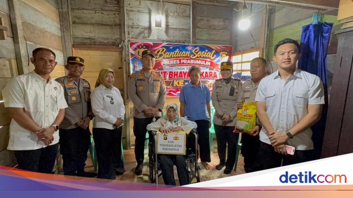 Sambut Hari Bhayangkara, Polda Sumsel Berbagi Sembako-Kursi Roda untuk Warga
