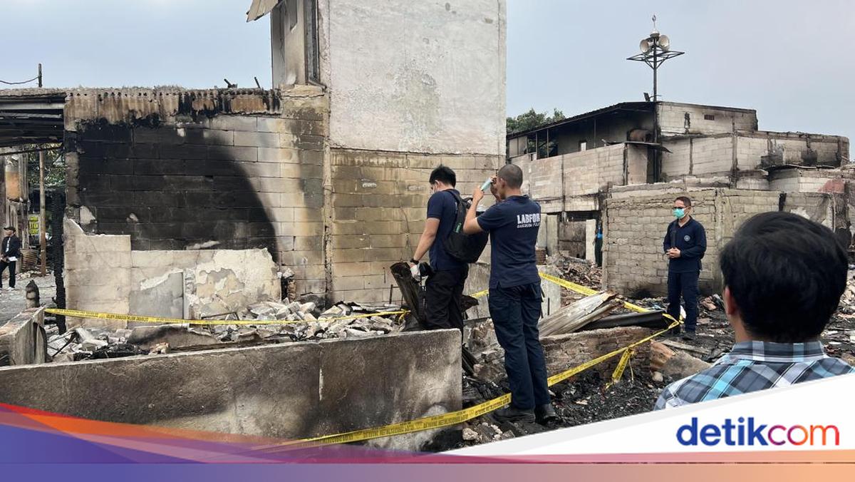 Puslabfor Gelar Olah TKP di Lokasi Kebakaran Kemayoran Jakpus
