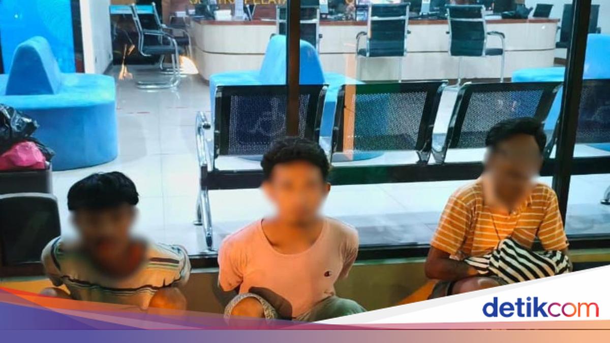 Patroli Brimob Polda Metro, Pemuda Bawa Sabu-sabu Diringkus