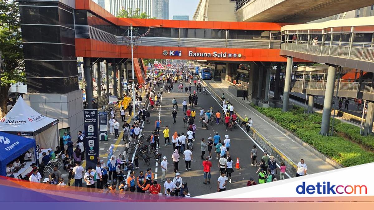 Antusiasme Warga Kala CFD Rasuna Said Kembali Dibuka