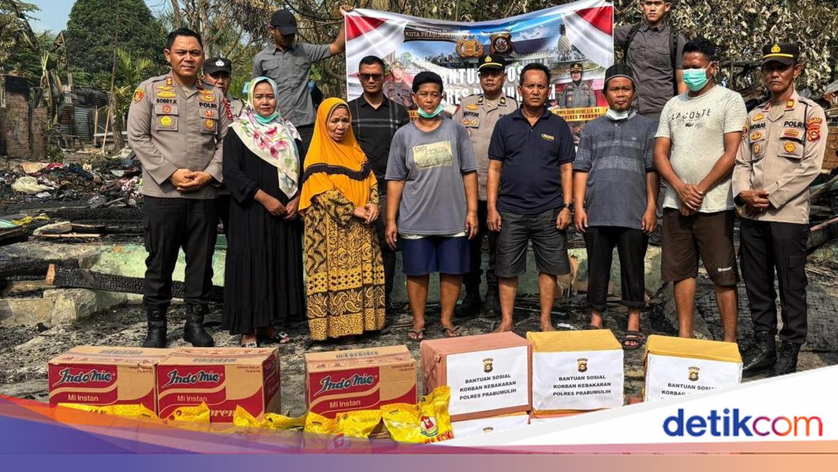 Polda Sumsel Salurkan Bantuan untuk Korban Kebakaran di Prabumulih