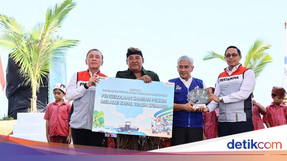 Komut Pertamina Resmikan Kapal Pintar Pembersih Sampah Laut di Bali