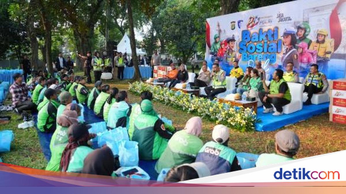Polri Gelar Baksos Bersama Ojol Jakarta, Perkuat Sinergi Jaga Kamtibmas