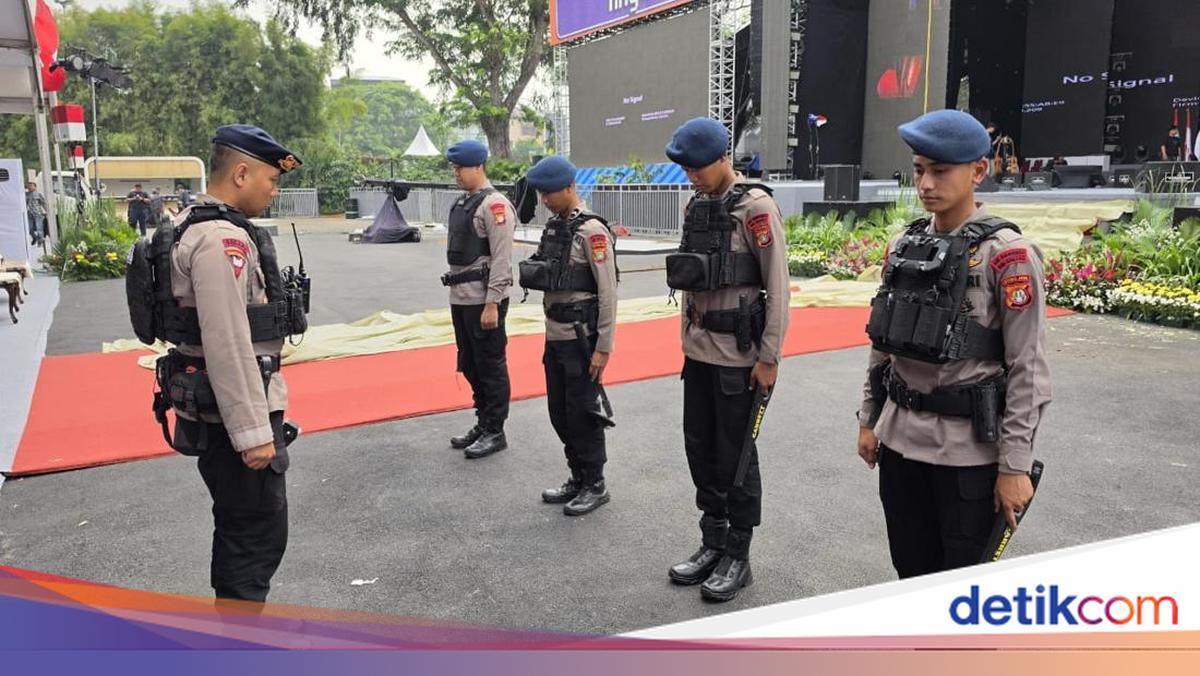 Brimob Polda Metro Sterilisasi Jakarta Fair 2026, Pastikan Lokasi Aman