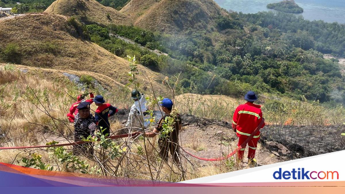 Kebakaran Kawasan Wisata Bukit Silvia Labuan Bajo Dipicu Puntung Rokok