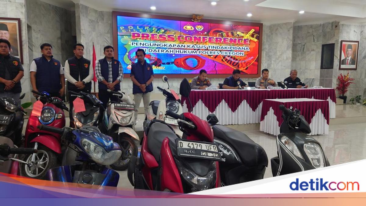 9 Maling di Cilegon Diringkus, Duit Jual Motor Dipakai Beli Sabu