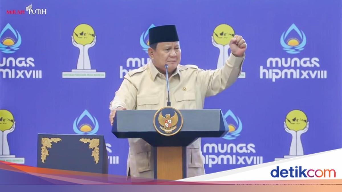 Di Munas HIPMI, Prabowo Minta Pengusaha Muda Bangkit