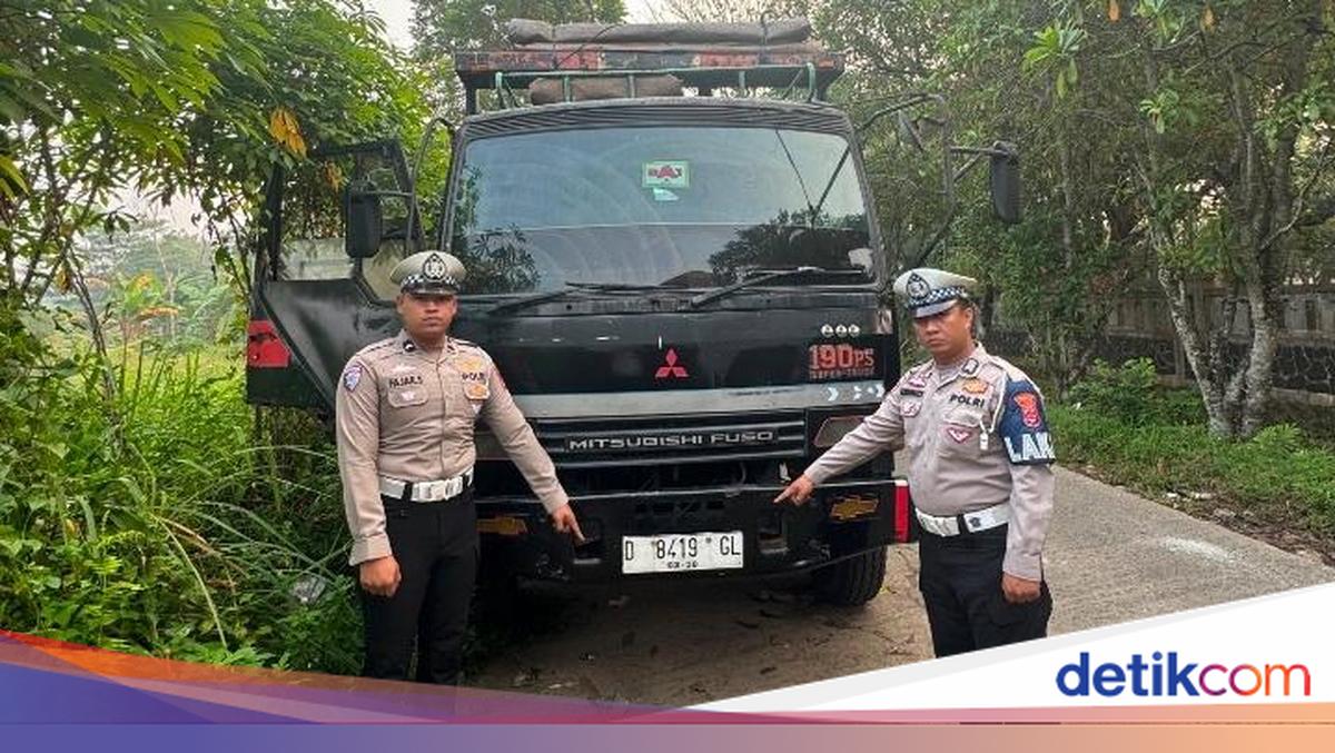 Penampakan Truk Maut yang Tewaskan Kak Herman saat Gowes di Tangerang