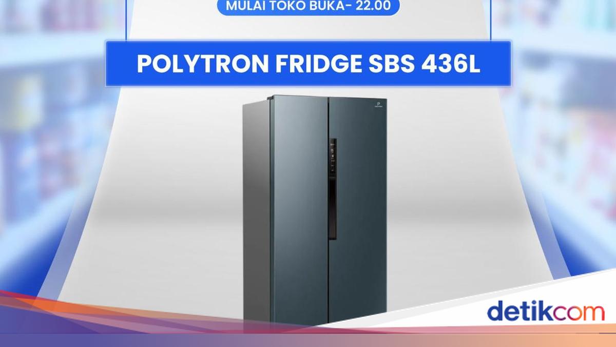 Transmart Full Day Sale, Kulkas Polytron 436L Diskon Gede!