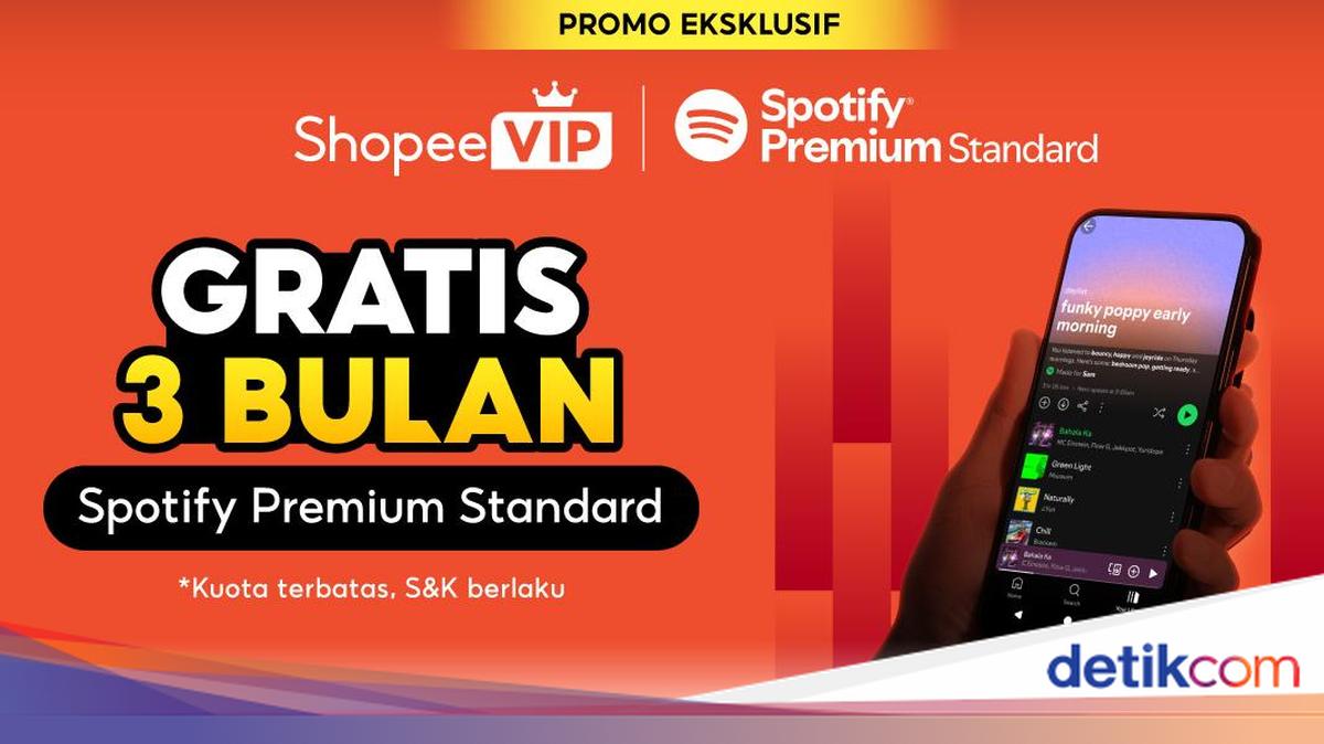 Langganan Shopee VIP, Bisa Dapat Spotify Premium Gratis Selama 3 Bulan