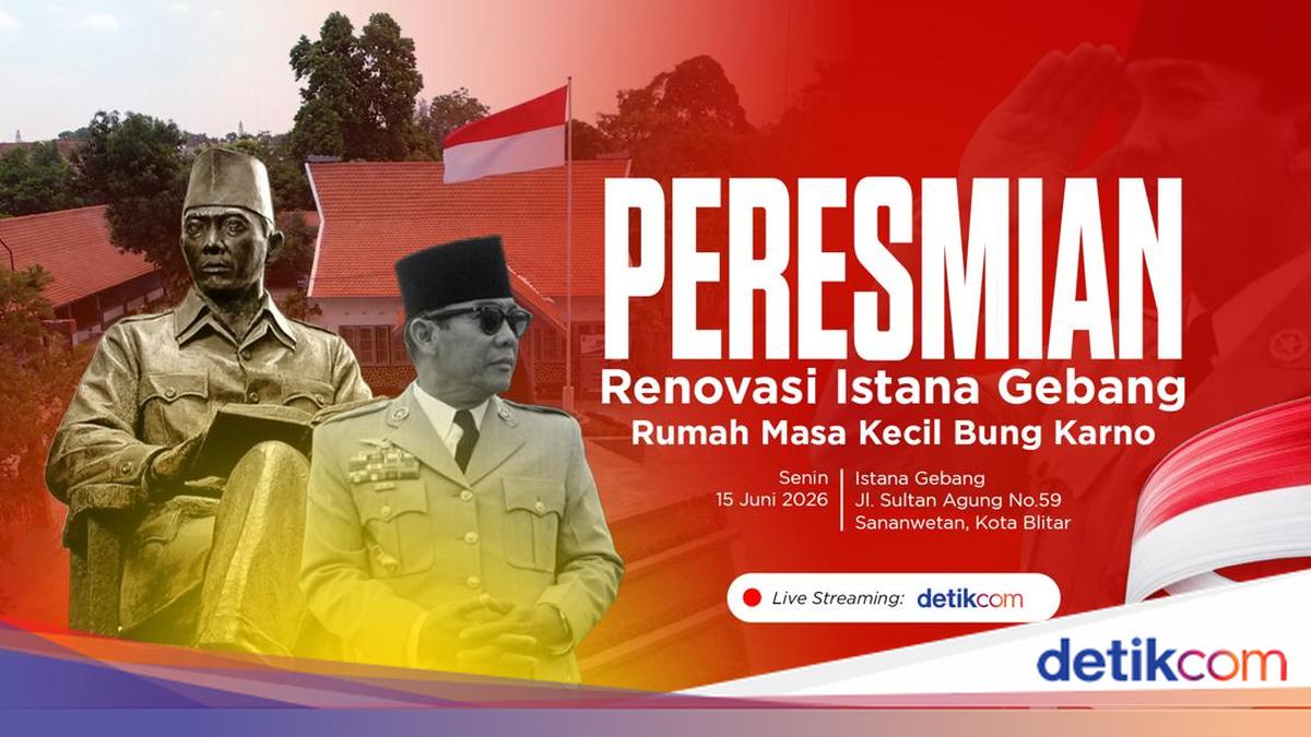 Saksikan! Peresmian Renovasi Istana Gebang di Blitar Siang Ini