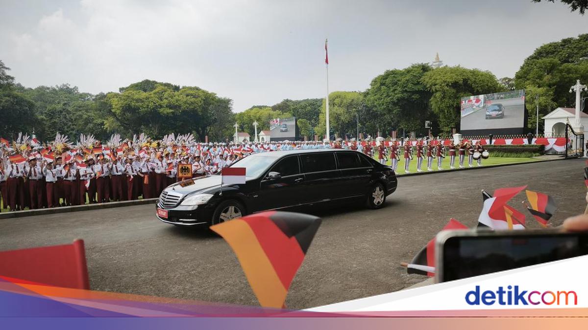 Prabowo Terima Presiden Jerman di Istana, Siswa SD Turut Menyambut