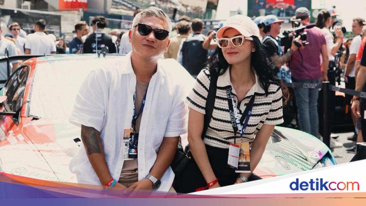 Gading Marten-Medina Dina Pacaran Nonton Balapan Mobil di Prancis