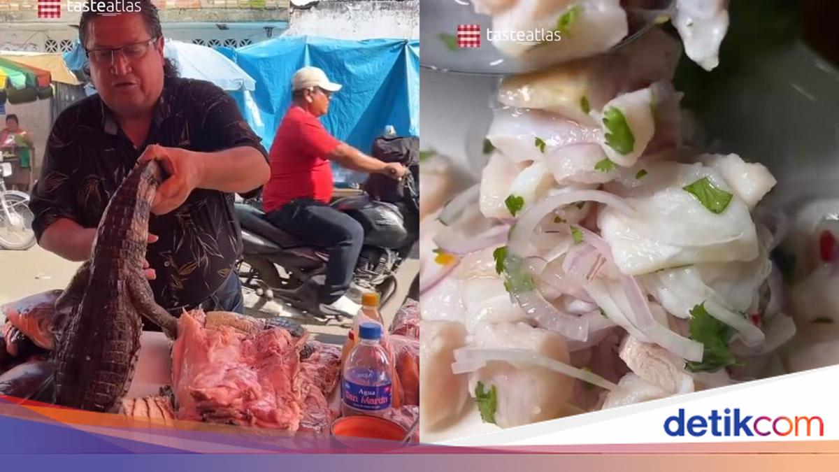 Bikin Bergidik! Di Amazon Ada 'Sashimi' Daging Buaya Segar