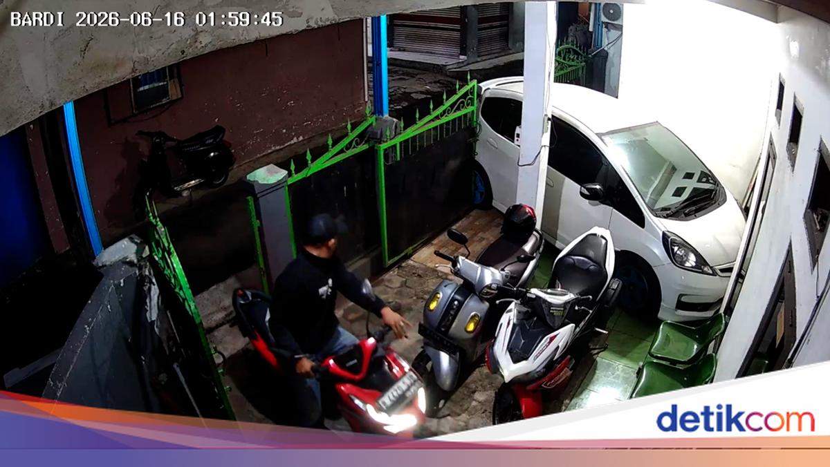 Aksi Senyap Maling di Depok, Curi 2 Motor Sekaligus dalam Semalam
