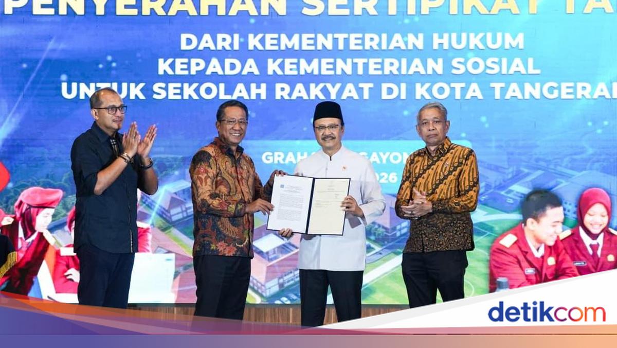 Kementerian Hukum Hibahkan Lahan di Tangerang untuk Sekolah Rakyat