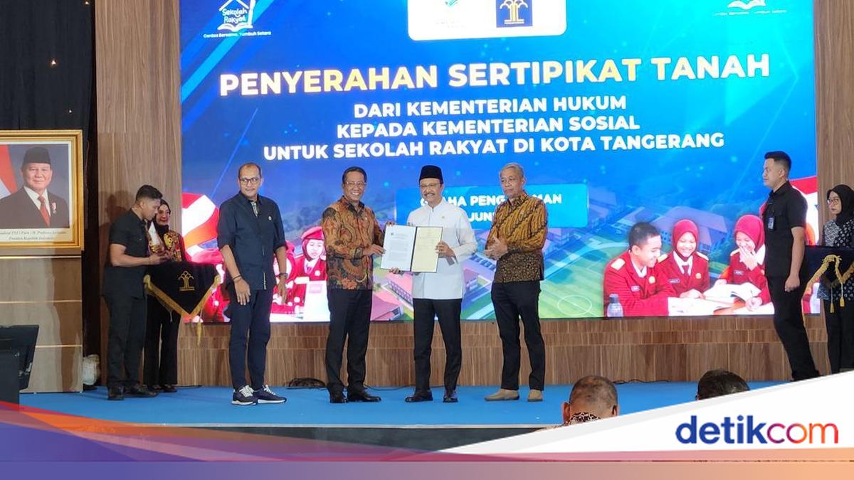 Kemenkum Serahkan 6,3 Hektare Lahan untuk Kemensos Bangun Sekolah Rakyat
