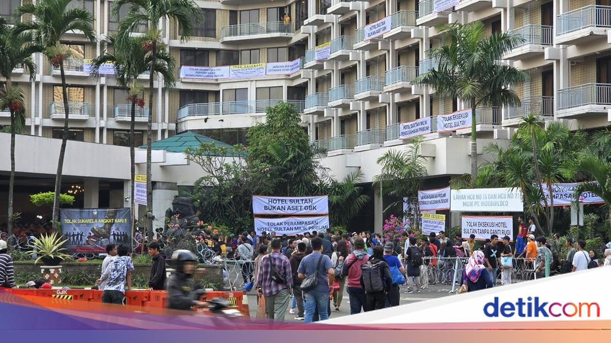 Situasi Terkini di Hotel Sultan, Simpatisan Tolak Pelaksanaan Eksekusi