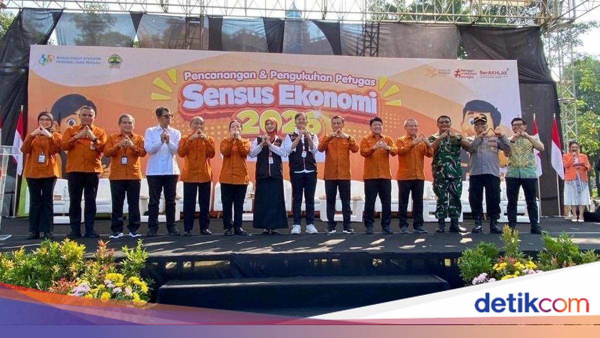 BPS Resmikan Sensus Ekonomi di Jateng, Bidik Data Akurat dan Berkualitas