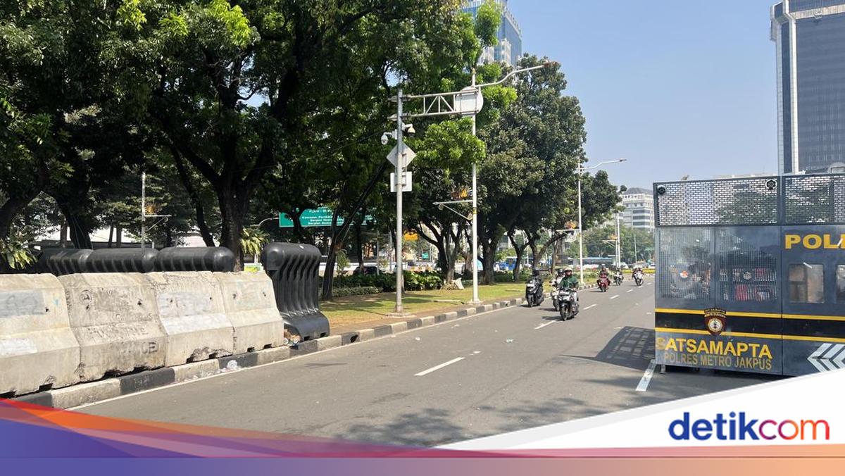 Massa Aksi Dukung Prabowo di Patung Kuda Jakpus Bubar, Lalin Kembali Normal