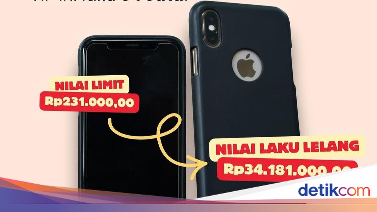 Fantastis! iPhone XS Dilelang KPK Rp 231 Ribu Laku Rp 34 Juta