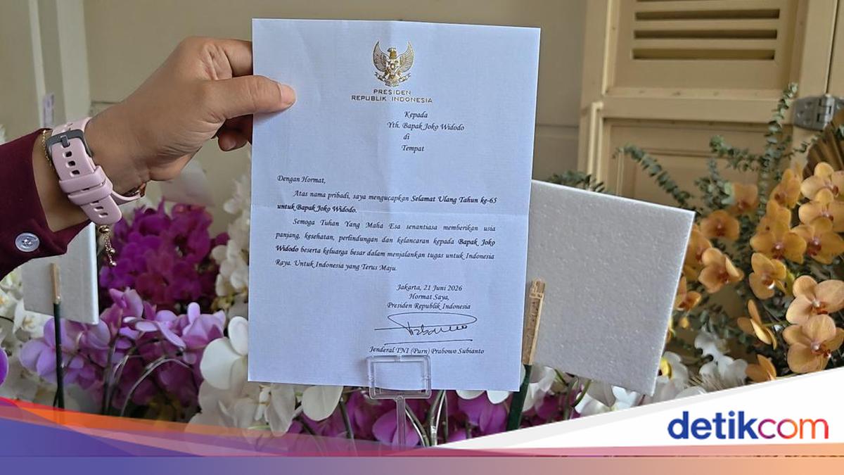 Prabowo Kirim Bunga Anggrek Ucapan Ultah untuk Jokowi, Begini Isi Pesannya