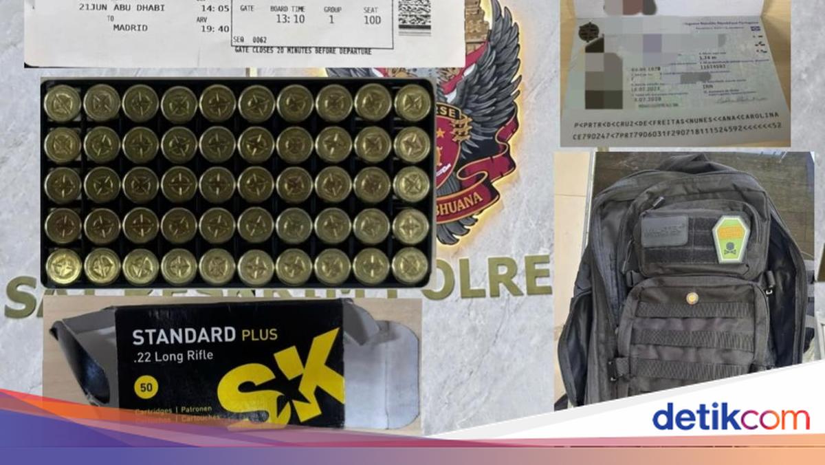 Bawa 50 Butir Amunisi Tanpa Izin, Wanita Portugal Diamankan di Bandara Bali
