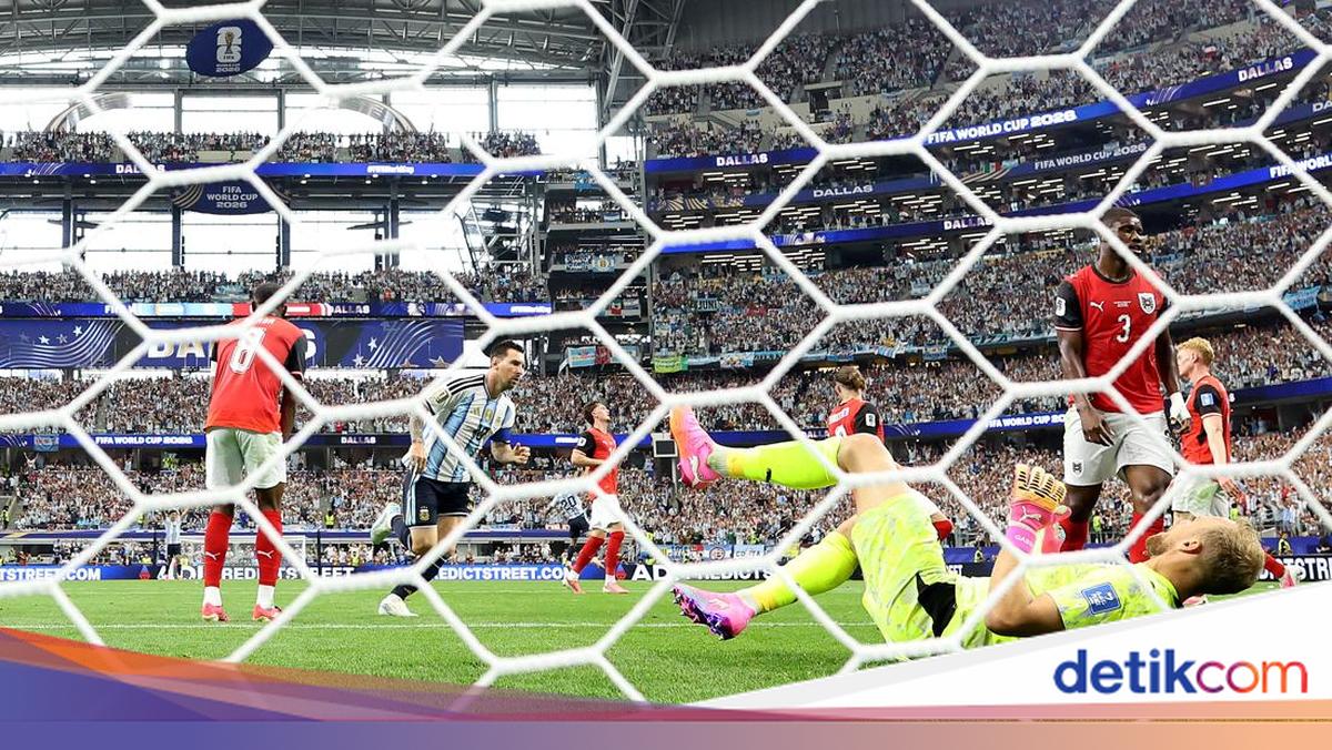 Babak 1: Sempat Gagal Penalti, Messi Bawa Argentina Ungguli Austria 1-0