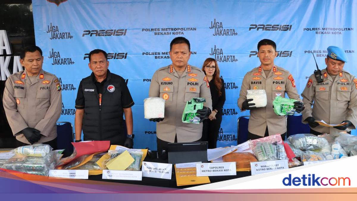 Sindikat Sabu Jaringan Sumatera-Jawa-Bali Dibongkar, 5 Tersangka Diringkus