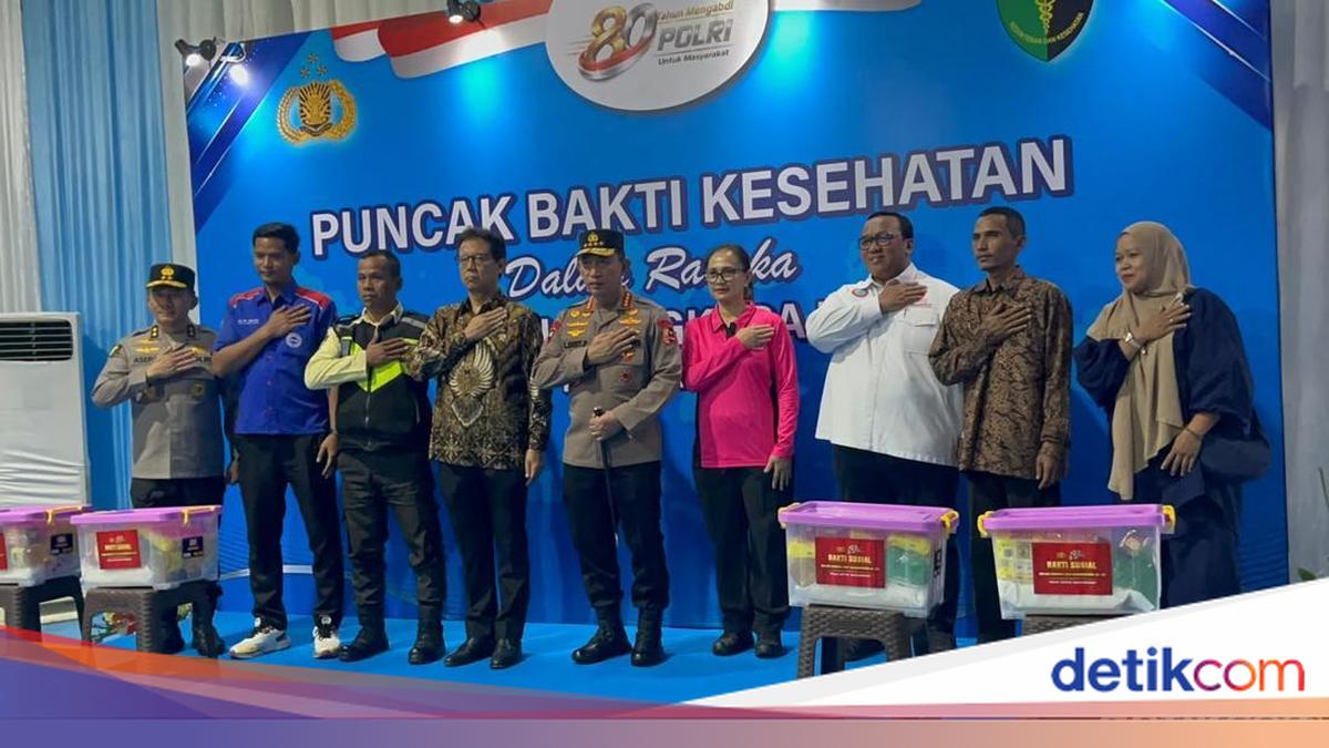 Kapolri Hadiri Puncak Bakti Kesehatan Jelang Hari Bhayangkara Ke-80
