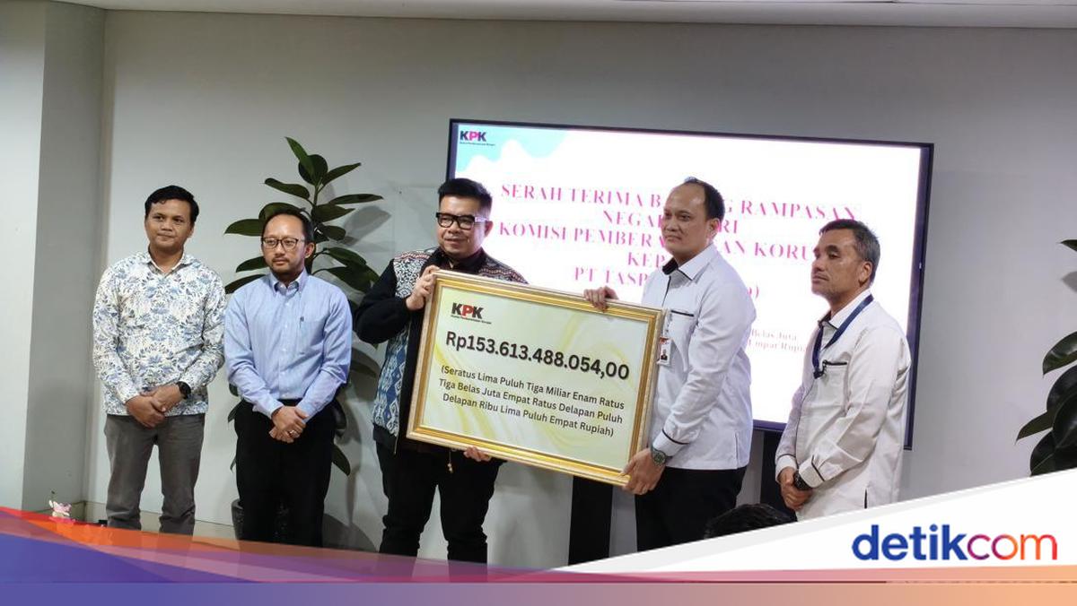 KPK Serahkan Duit Rp 153 M ke PT Taspen Hasil dari Rampasan ANS Kosasih