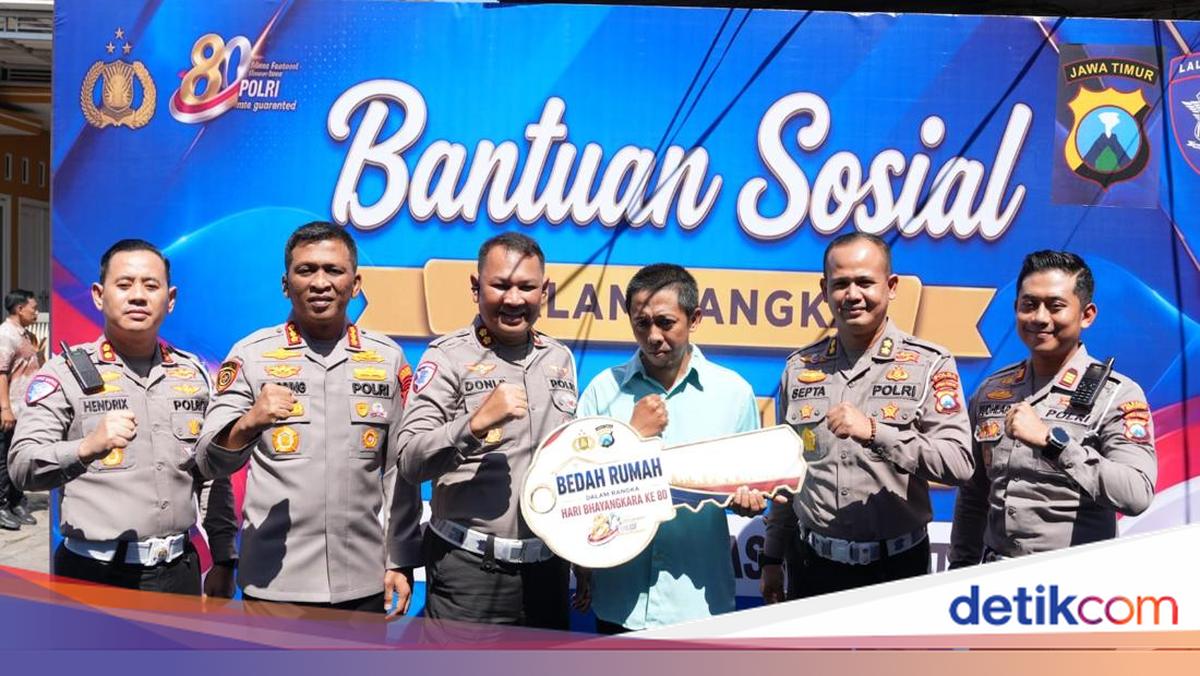 Sambut Hari Bhayangkara Ke-80, Polresta Sidoarjo Bedah Rumah Warga
