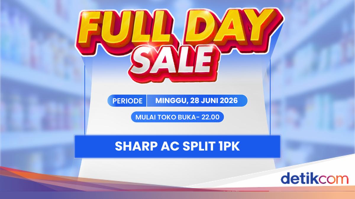 Transmart Full Day Sale: AC Sharp 1 PK Diskon Rp 1,69 Juta