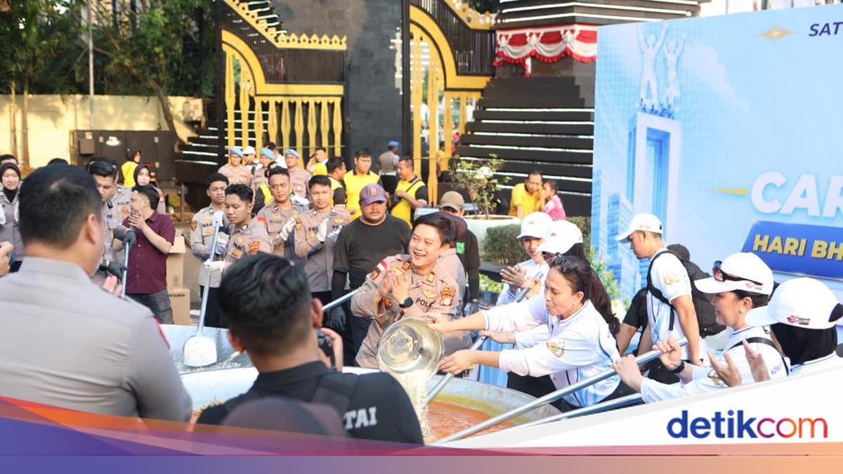 Jelang Hut Bhayangkara ke-80, Polri-Bobon Santoso Masak Besar di CFD Jakarta