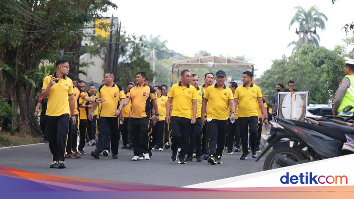 Sambut Hari Bhayangkara ke-80, Polda Sumsel Gelar Olahraga Bareng Warga