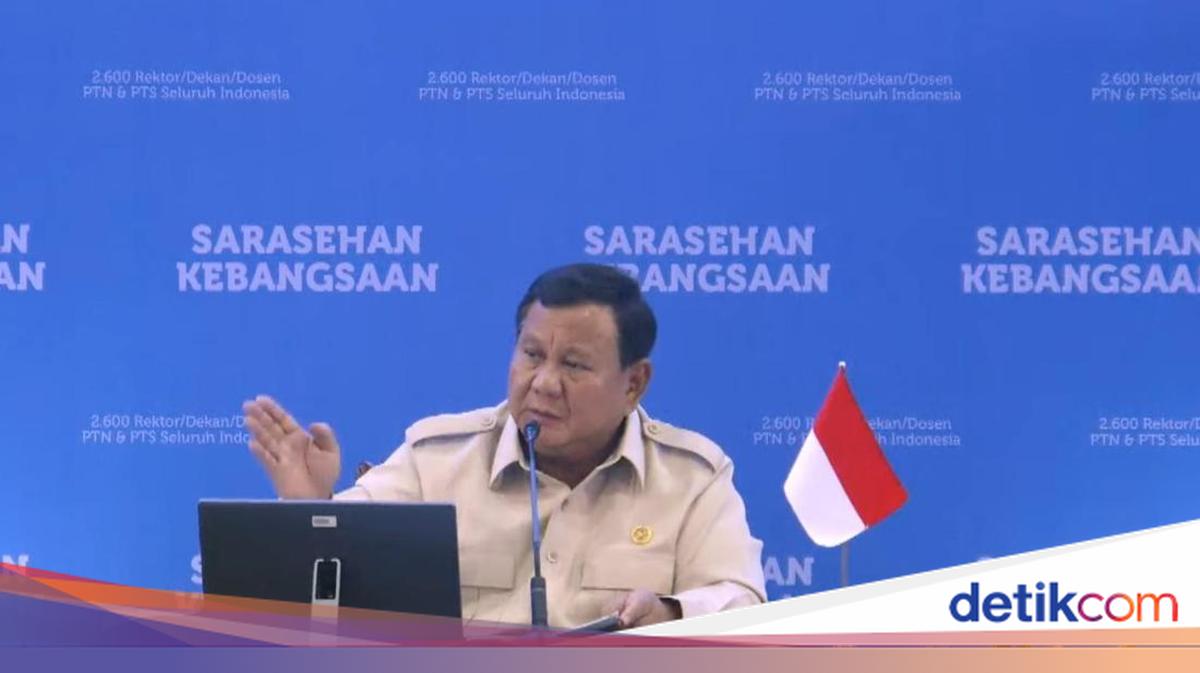 Prabowo Hadiri Penutupan Sarasehan KSTI, Terima Daftar Pertanyaan Para Profesor