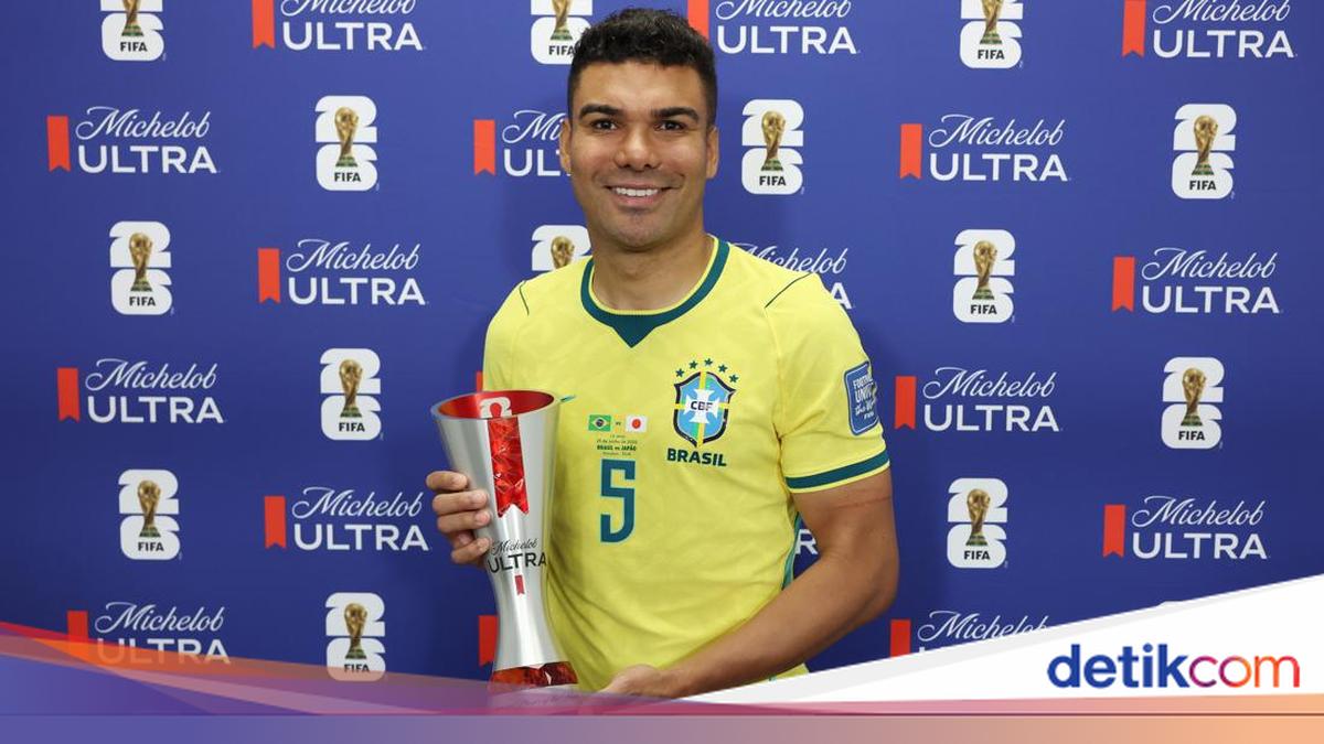 Casemiro gelandang Brasil dari momen lawak jadi Man of the Match saat Brasil vs Jepang di Piala Dunia 2026