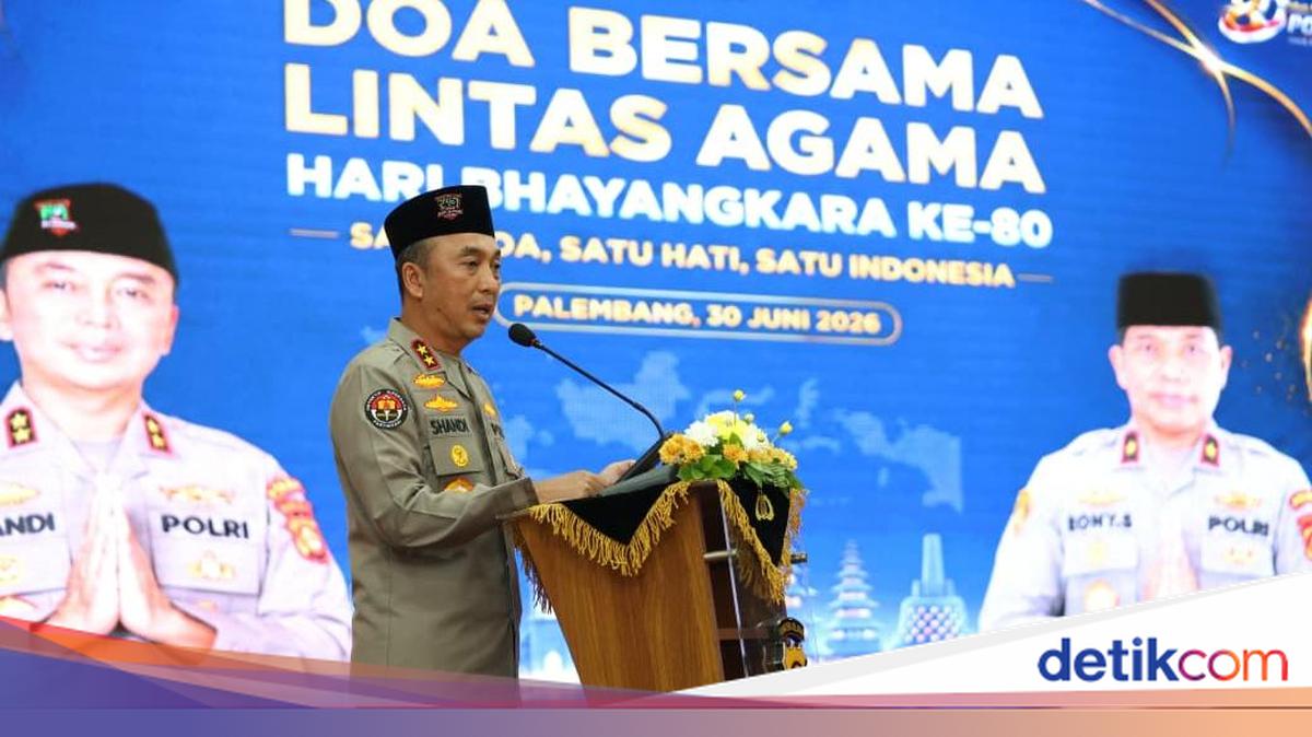 Kapolda Sumsel Gelar Doa Lintas Agama Jelang Hari Bhayangkara