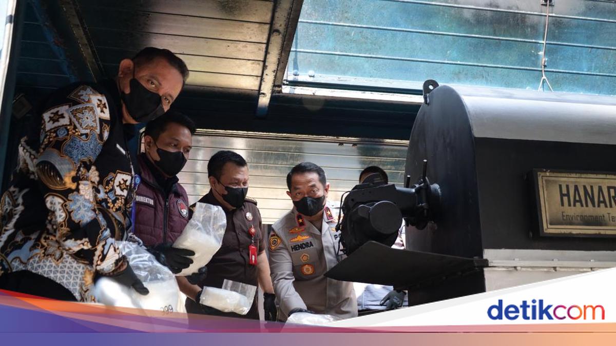 Polda Banten Musnahkan 73,2 Kg Sabu-Vape Etomidate Hasil Pengungkapan 6 Bulan