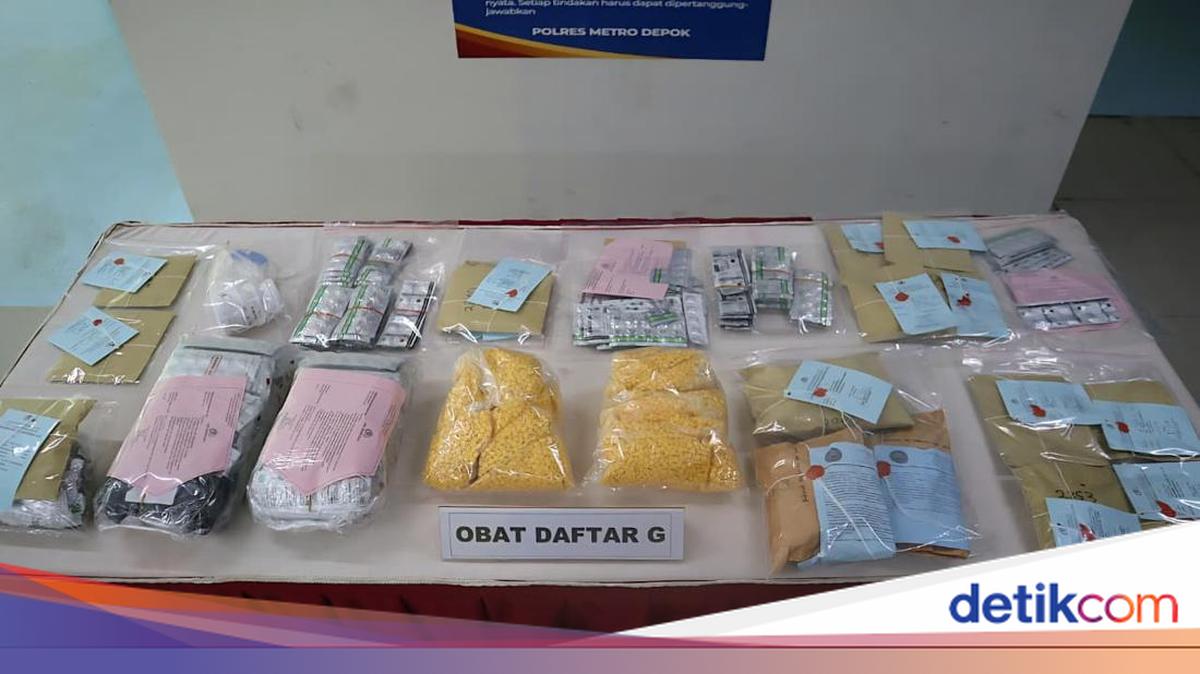 Penjual Obat Keras Berkedok Jual Sembako di Depok Dibekuk, 33.708 Pil Disita
