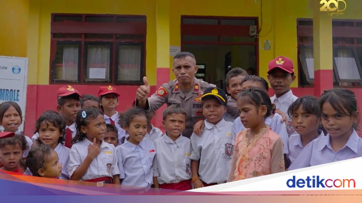 Semangat Anak di Pedalaman Buru Selatan Tempuh Pendidikan Berkat Iptu Bastian