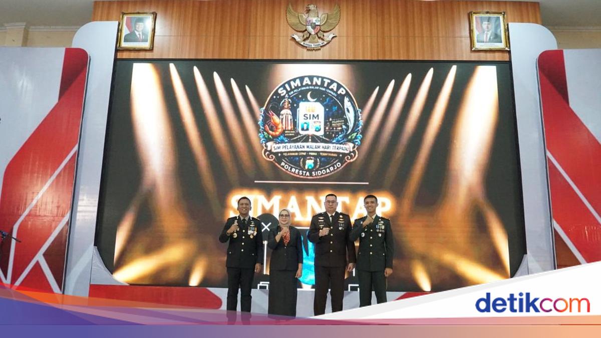 Polresta Sidoarjo Luncurkan Simantap, Warga Bisa Perpanjang SIM Malam Hari