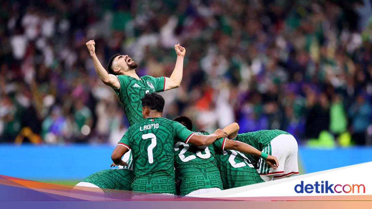 Kutukan 40 tahun Meksiko akhirnya berakhir — photo: detikSport