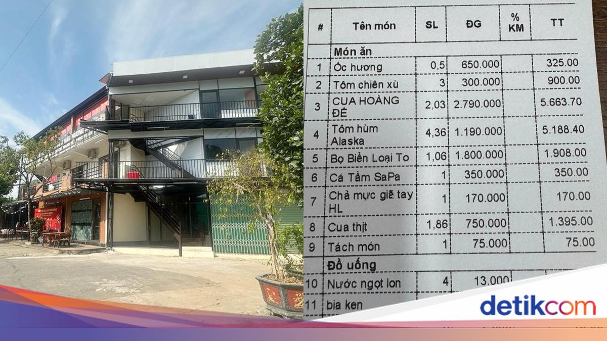 Heboh! Tagihan Makan Seafood Rp 11,1 Juta di Restoran Belum Dibayar