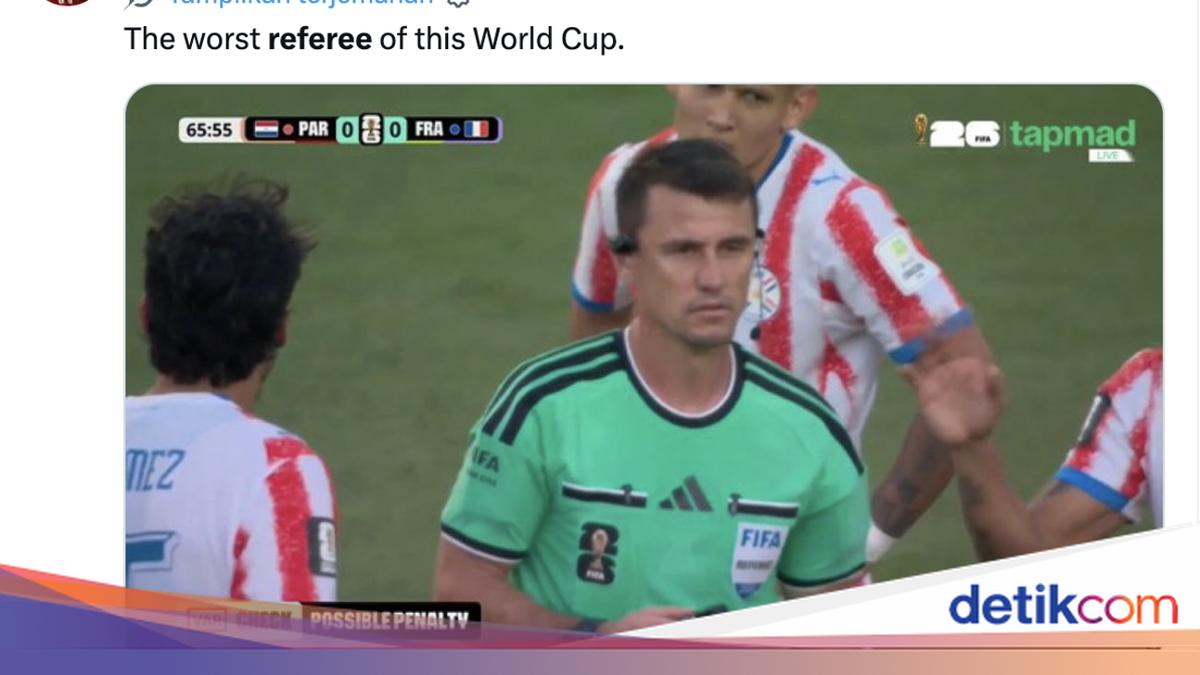 Wasit Prancis vs Paraguay Banjir Kecaman di Media Sosial