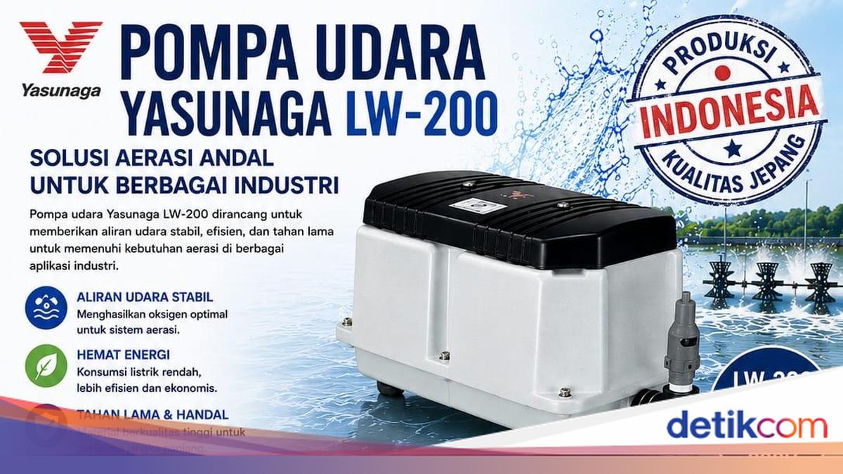 Pompa Udara Yasunaga Solusi Kualitas Air IPAL Program MBG &amp; Sekolah Rakyat