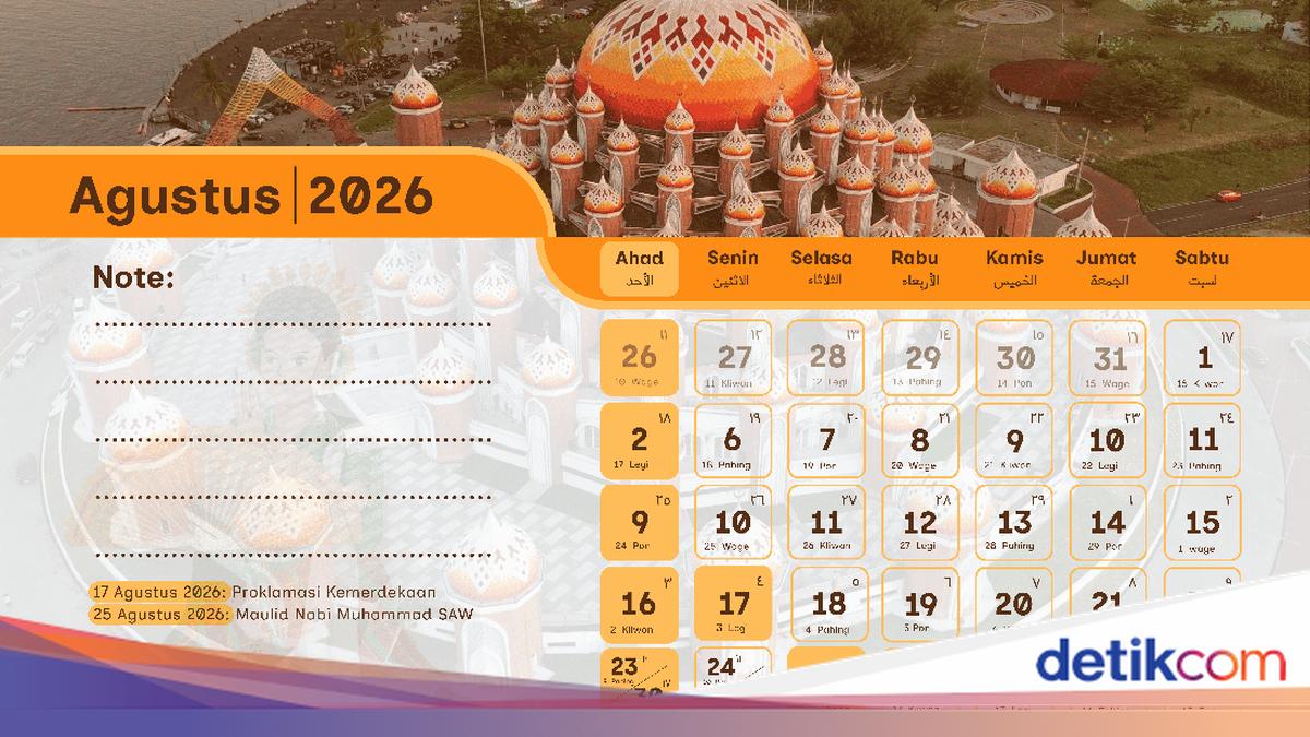 Libur Nasional Bulan Agustus 2026, Lengkap Long Weekend dan Hari Pentingnya